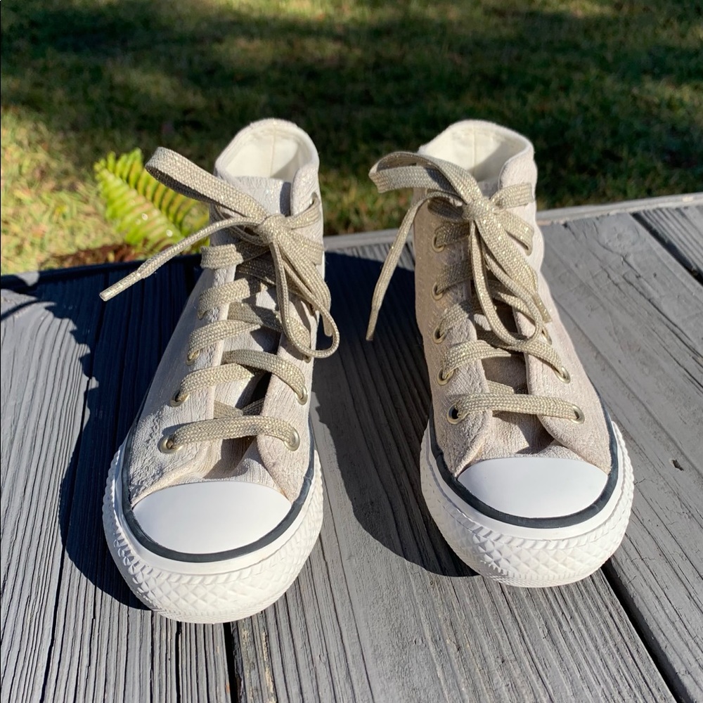 Converse // Gold Sparkly Chuck Taylor All Stars